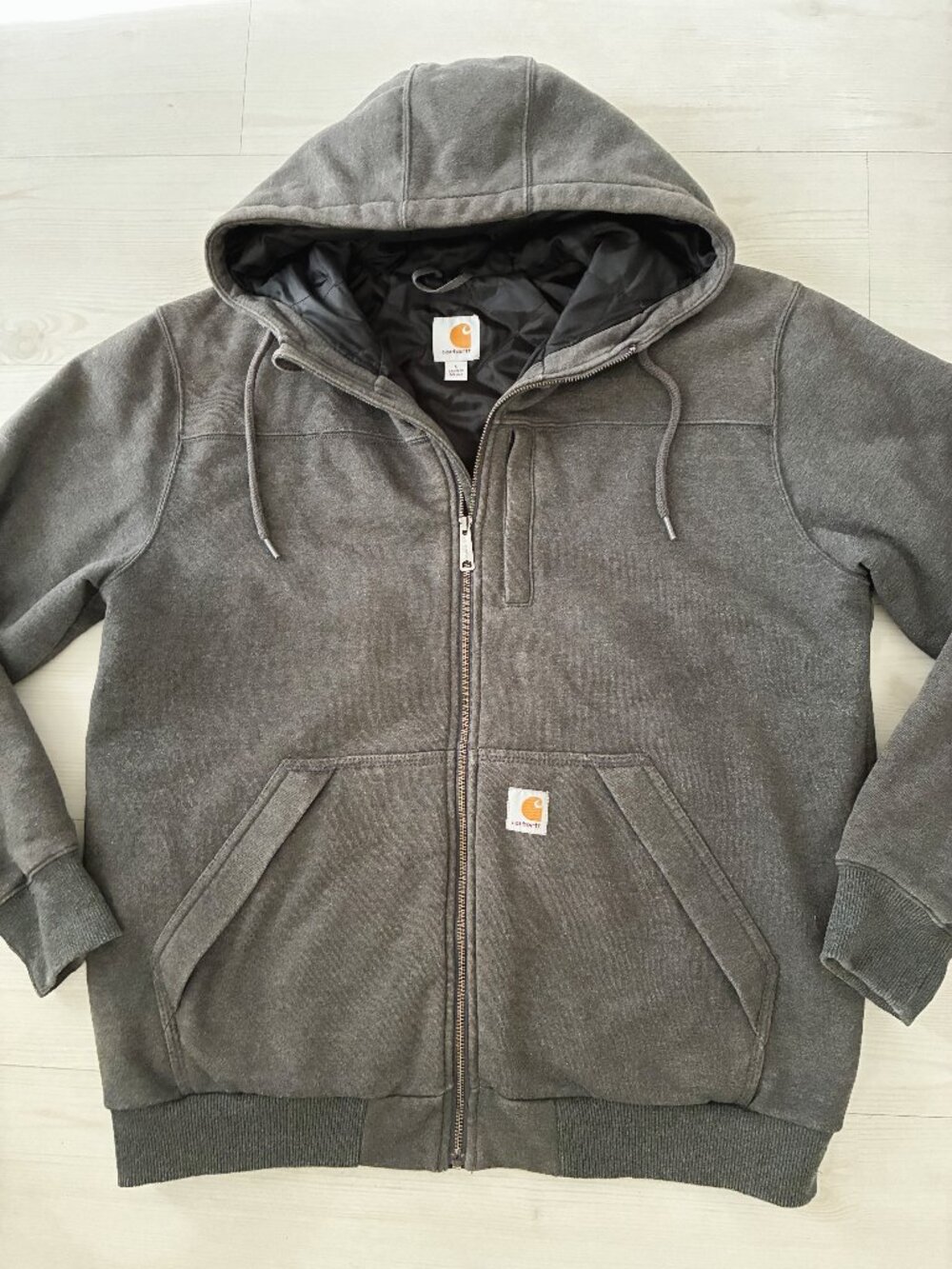 Carhartt Men's Rain Defender® Relaxed Fit Midweight Quilt-Lined Full-Zip Size L